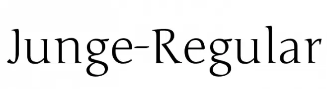 Junge-Regular  font caratteri gratis