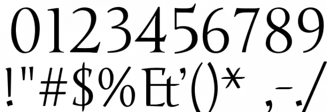 Junge-Regular خط محارف أخرى