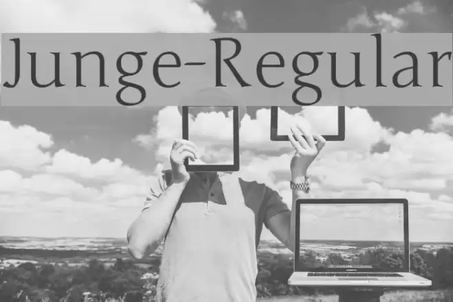 Junge-Regular خط examples