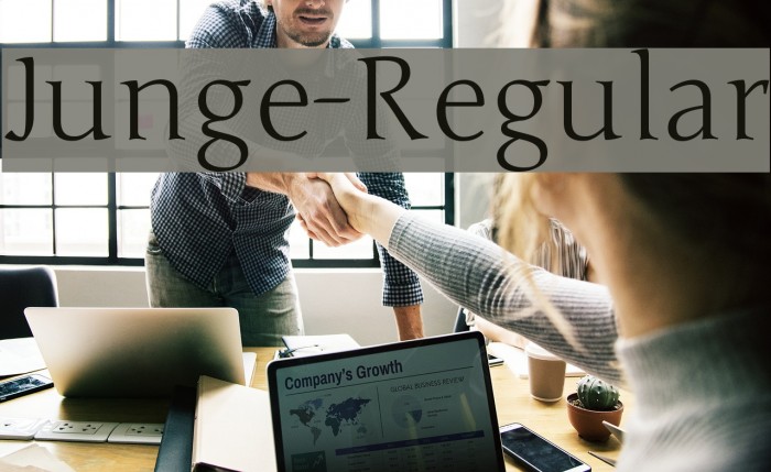 Junge-Regular Font examples