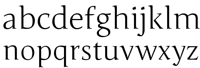 Junge-Regular Font LOWERCASE