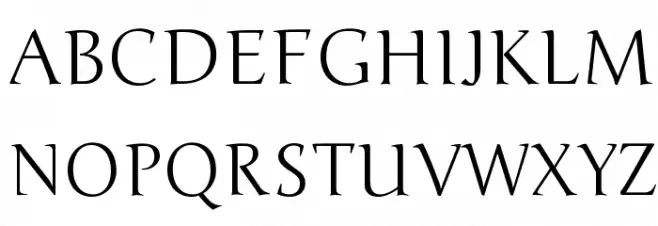 Junge Caratteri MAIUSCOLE