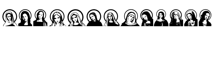 Jungfrau Maria Regular Font OTHER CHARS