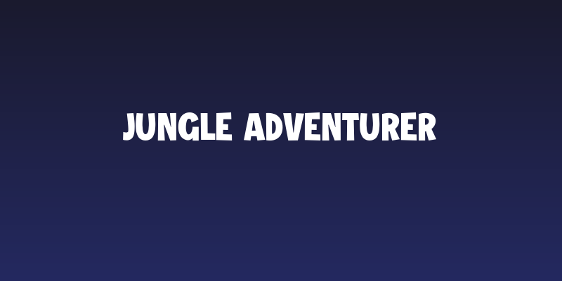 Jungle Adventurer Social Header