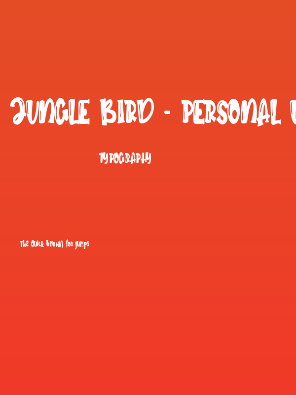 Jungle Bird - Personal Use Poster