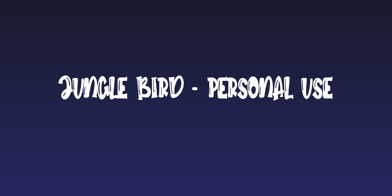 Jungle Bird - Personal Use Social Header