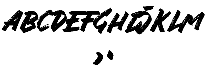 Jungle Bloods Font OTHER CHARS