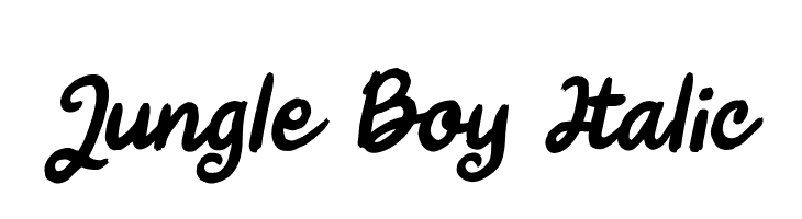 Jungle Boy Italic  les polices de caractères gratuit tlcharger