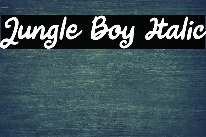 Jungle Boy Italic Example 1
