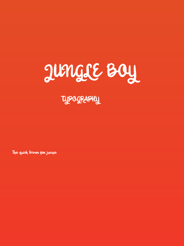 Jungle Boy Poster