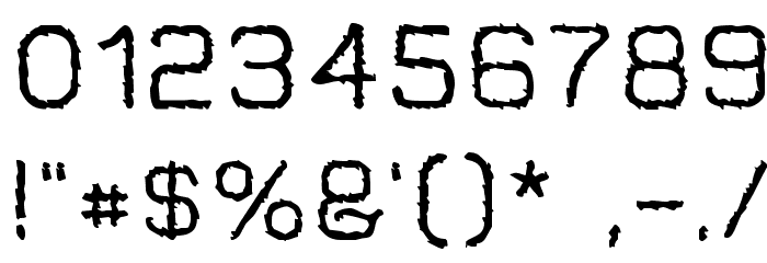 Jungle Burnout Font OTHER CHARS