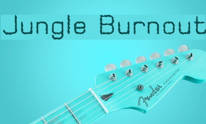 Jungle Burnout Font examples
