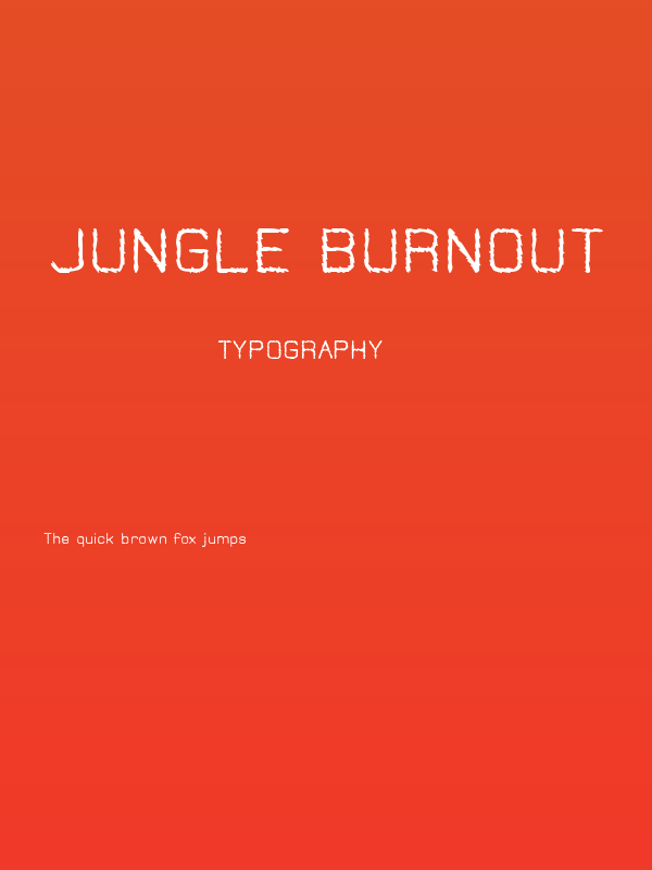 Jungle Burnout Poster