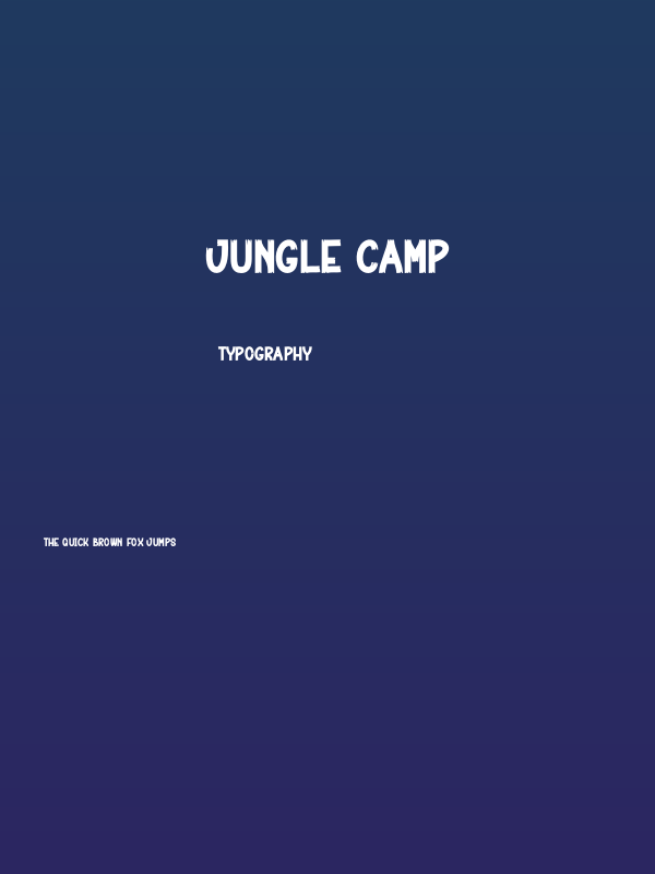 Jungle Camp Poster