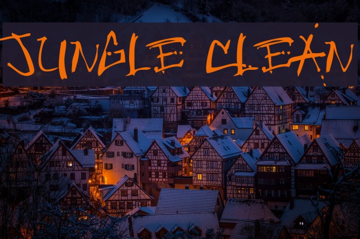 Jungle Clean Font examples