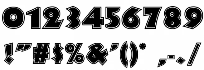 Jungle Fever Inline NF Font OTHER CHARS