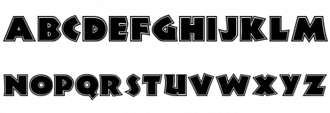 Jungle Fever Inline NF Caratteri MAIUSCOLE