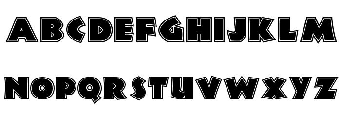 Jungle Fever Inline NF Font LOWERCASE
