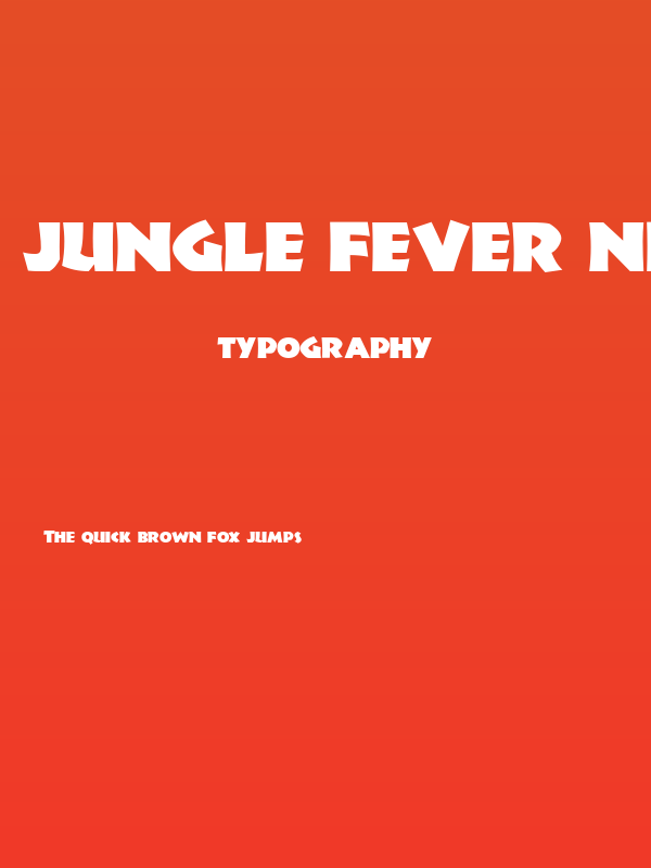 Jungle Fever NF Poster