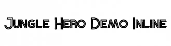Jungle Hero Demo Inline  baixar fontes gratis