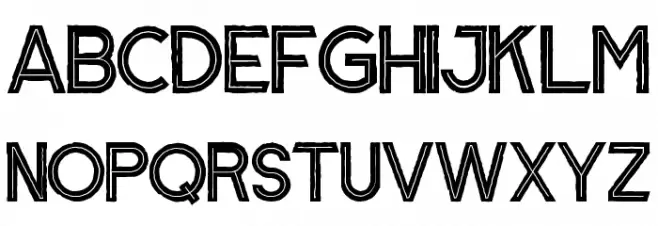 Jungle Hero Demo Inline Schriftart Groß