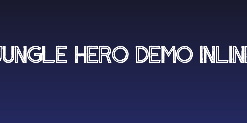 Jungle Hero Demo Inline Social Header