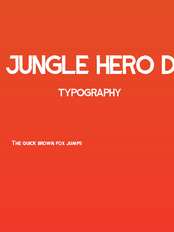 Jungle Hero Demo Poster
