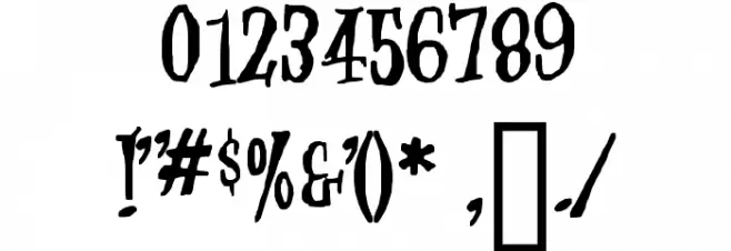 Jungle Juice, Cartoon Font OTHER CHARS