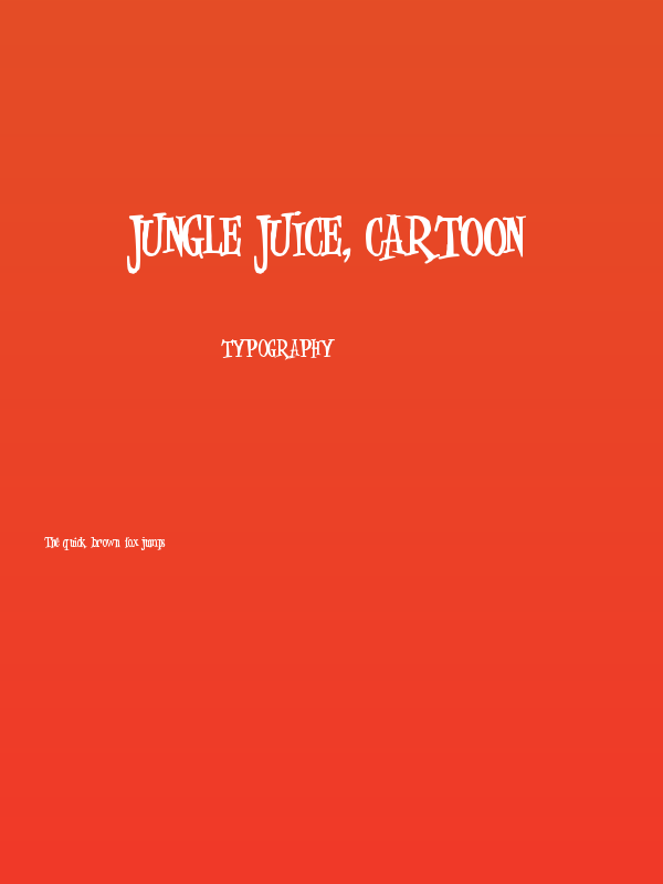 Jungle Juice, Cartoon Poster