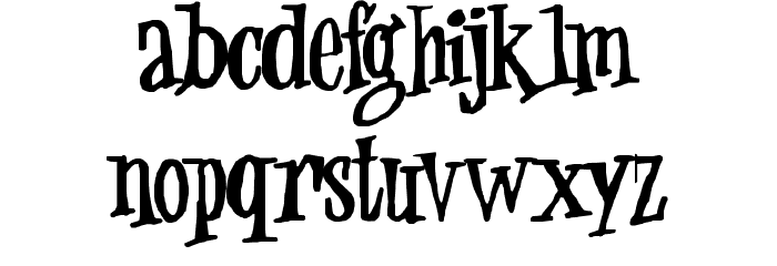 Jungle Juice, Cartoon Font LOWERCASE