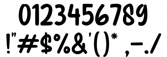 Jungle Kid Font OTHER CHARS