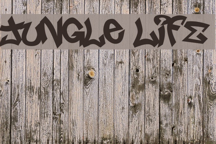 Jungle LIFE Caratteri examples