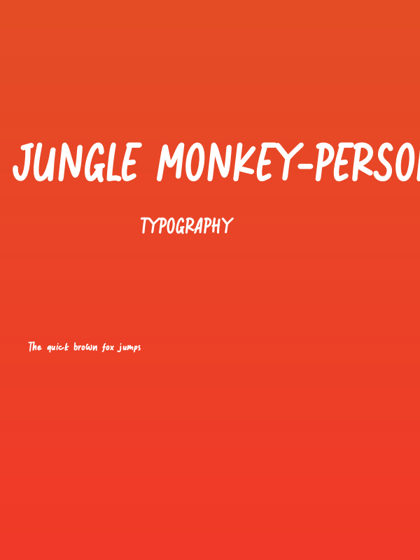Jungle Monkey-Personal Use Poster