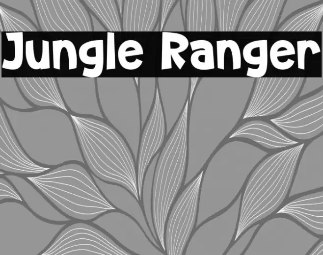 Jungle Ranger Font examples