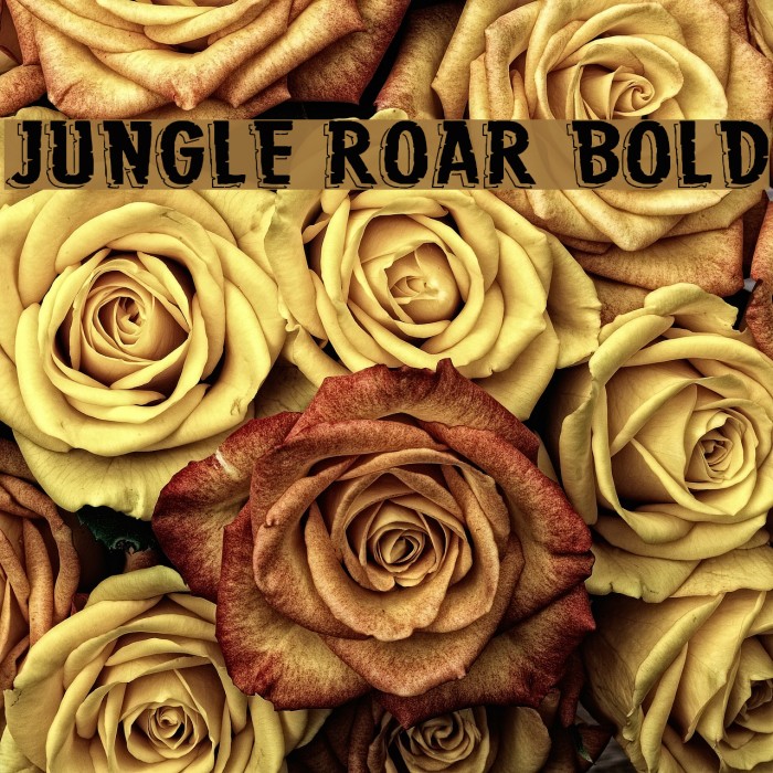 Jungle Roar Bold Font examples
