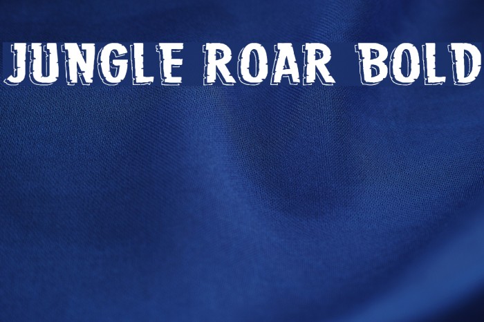 Jungle Roar Bold Font examples