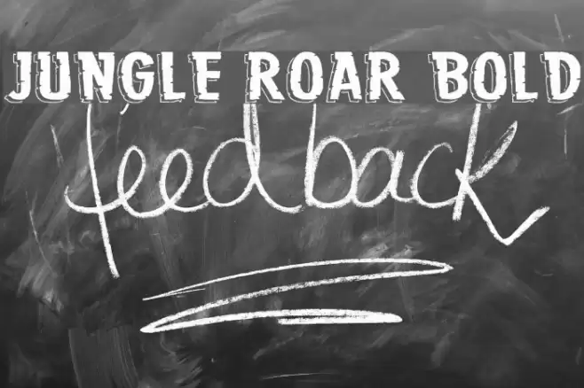 Jungle Roar Bold Font examples