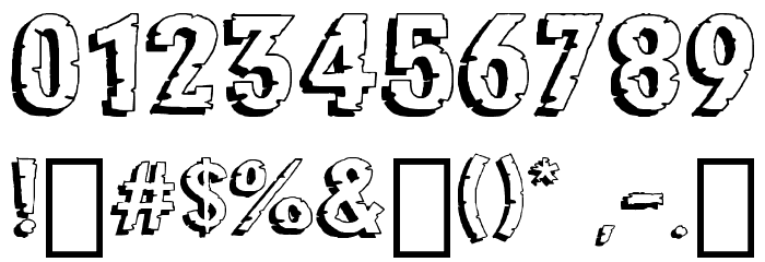 Jungle Roar Regular Font OTHER CHARS