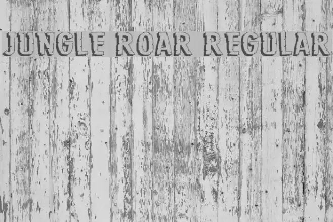 Jungle Roar Regular Font examples