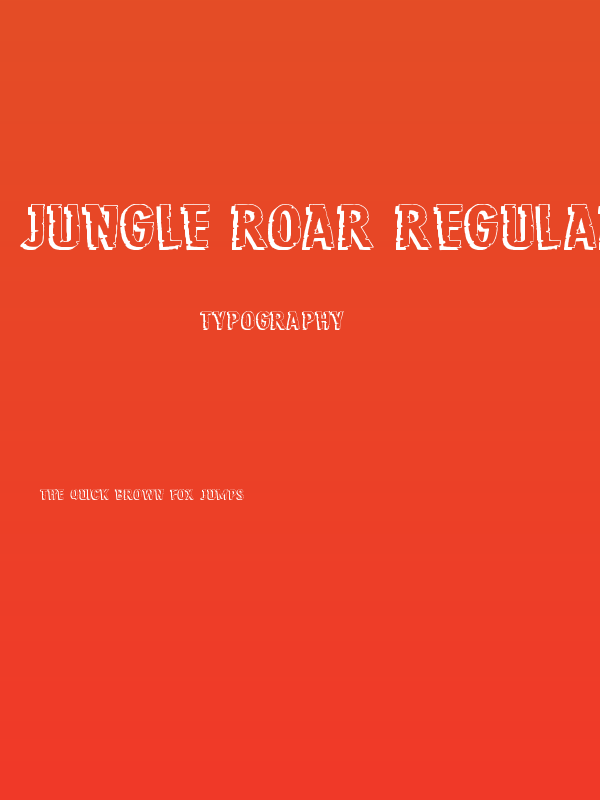 Jungle Roar Regular Poster