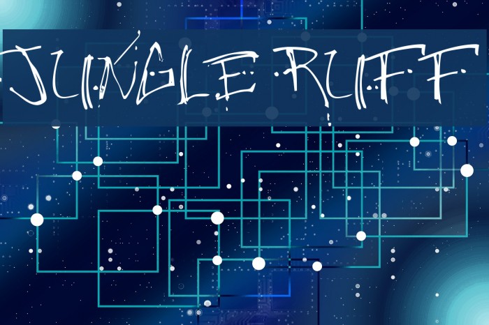 Jungle Ruff Font examples