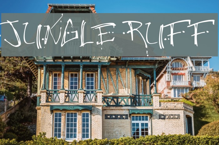 Jungle Ruff Font examples