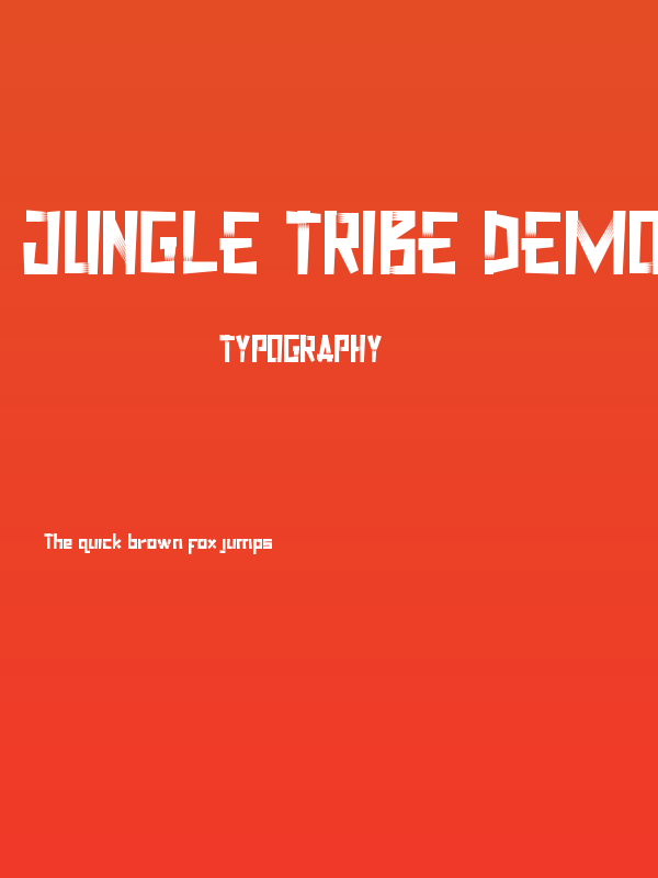 Jungle Tribe Demo Poster