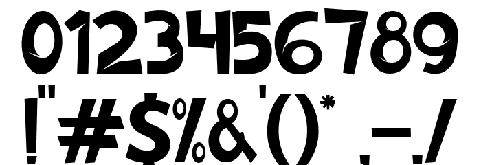 Jungle Zone Font OTHER CHARS