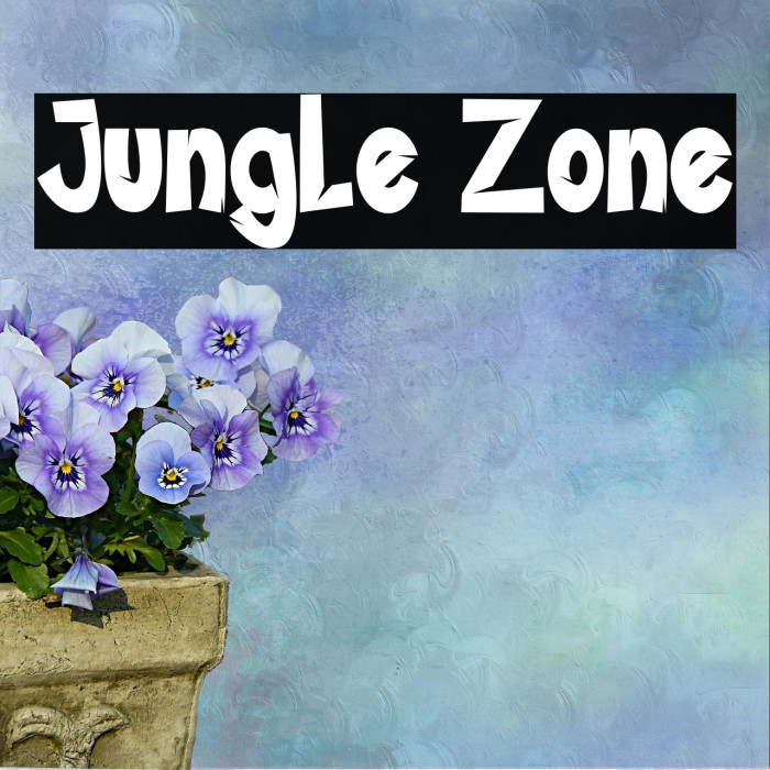 Jungle Zone Font examples