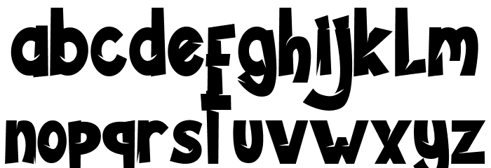 Jungle Zone Font LOWERCASE