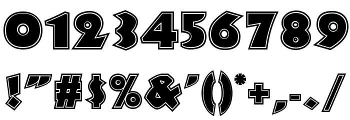 JungleFeverInlineNF Font OTHER CHARS