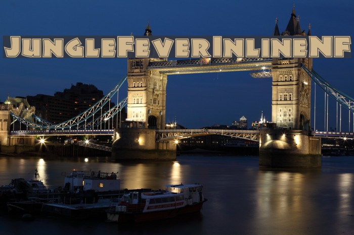 JungleFeverInlineNF Font examples