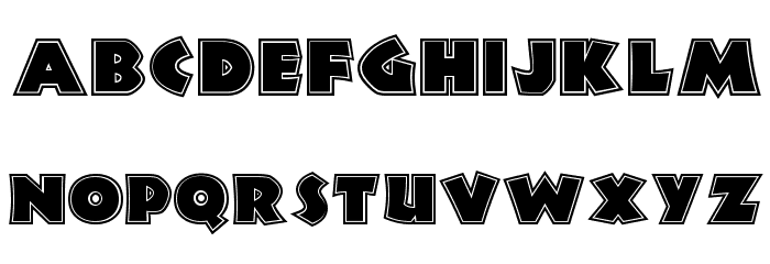 JungleFeverInlineNF Font LOWERCASE