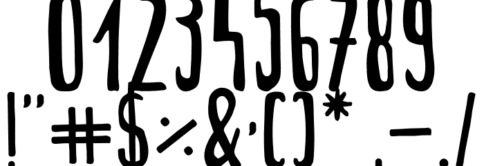 JungleRegular Font OTHER CHARS